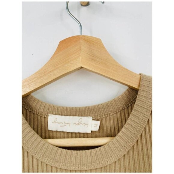 Beige Botany Tan Ribbed Bodycon Dress - Medium - Picture 3 of 5